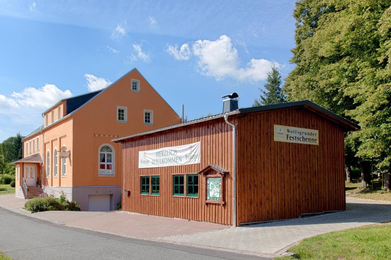 Landgasthof Wolfsgrund Hotel Dorfchemnitz Kültér fotó